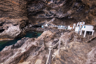 隐藏的房子的旅游吸引力海盗洞穴毛孔坎德拉里亚棕榈岛金丝雀岛屿西班牙