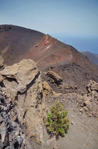 三安东尼奥火山火山景观棕榈金丝雀岛屿西班牙