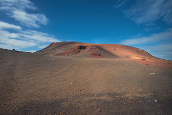 令人惊异的<strong>火山</strong>景观和熔岩沙漠蒂曼法亚国家公园兰斯洛特金丝雀岛屿西班牙