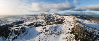 空中全景视图在<strong>雪</strong>覆盖高山高质量<strong>照片</strong>空中全景视图<strong>雪</strong>覆盖高山