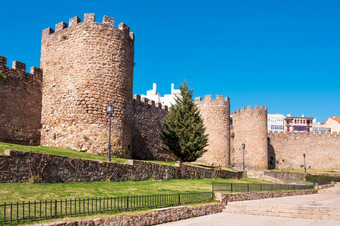 中世纪的墙plasencia埃斯特雷马杜西班牙高质量照片中世纪的墙plasencia埃斯特雷马杜西班牙