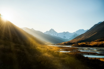 日落的阿尔泰山自然rsquo阿尔泰景观自然日落的阿尔泰山自然阿尔泰景观自然