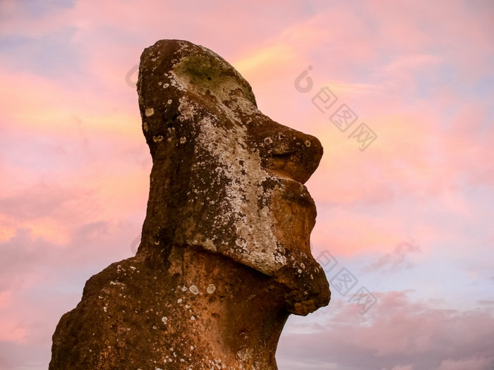 雕像的神复活节岛古老的雕像古老的文明复活节岛雕像神复活节岛