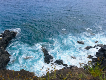 复活节岛海岸线复活节岛海岸岩石和海洋复活节岛海岸线复活节岛海岸岩石海洋