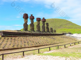 雕像的神复活节岛古老的雕像古老的文明复活节岛雕像神复活节岛