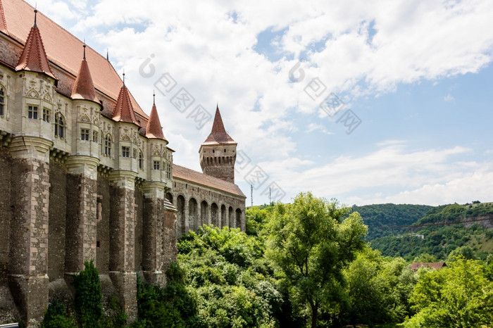 训练城堡匈奴城堡城堡科维尼洛尔哥特城堡位于特兰西瓦尼亚罗马尼亚