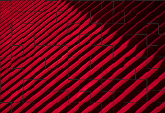 摘要背景设计对角红色的和黑色的条纹墙瓷砖模式风格未完成的布<strong>局</strong>红色的和黑色的墙瓷砖模式为背景设计概念插图模式