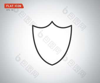 标志安全公司向量翡翠盾为保护向量插图
