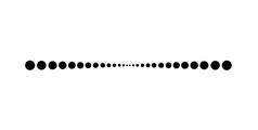 虚线行简单的形状向量象征图标设计向量插图