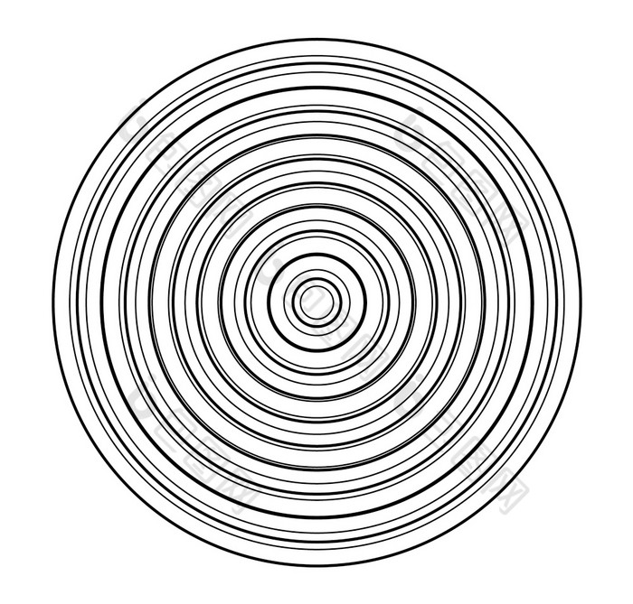 同心圆元素元素为图形网络设计模板为打印纺织包装装饰向量插图