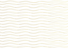 黄金豪华的行模式与手画行金波浪条纹摘要背景向量插图