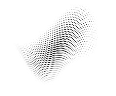 半色调虚线摘要背景圆分布式半色调效果向量模式圆点孤立的的白色背景