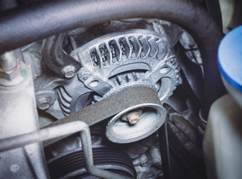 时机带车交流<strong>发电机</strong>汽油引擎组件的电充电系统的车引擎汽车部分概念