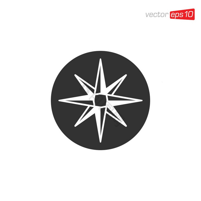 指南针图标向量图片