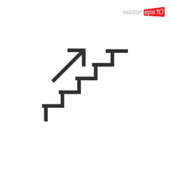 楼梯和下来图标设计向量