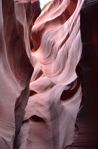 令人惊异的视图的红色的岩石墙羚羊峡谷亚利桑那州