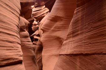 漂亮的变形墙砂岩红色的岩石峡谷