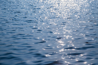 表面水的日落时间日落水背景