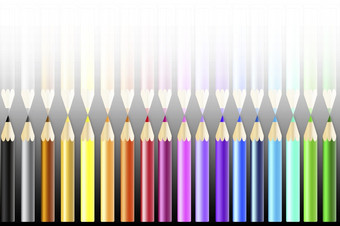 平铅笔铅笔色彩斑斓的调色板学校图标向量插图股票图像每股收益平铅笔铅笔色彩斑斓的调色板学校图标向量插图股票图像