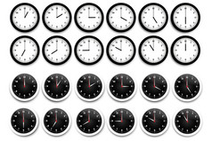 时钟图标集看时间图标向量现实的墙时钟集时间图标集向量插图股票图像每股收益时钟图标集看时间图标向量现实的墙时钟集时间图标集向量插图股票图像