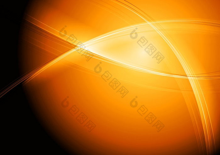 明亮的橙色背景与摘要波每股收益