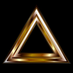 摘要发光的三角形形状