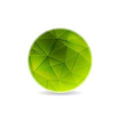 绿色多边形轮球设计