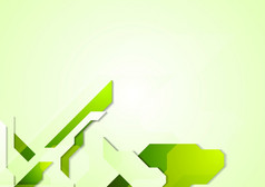 摘要企业技术背景明亮的绿色技术元素背景几何插图为企业网络和打印设计
