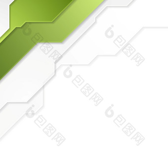 明亮的绿色技术企业插图背景为打印传单宣传册网络图形设计