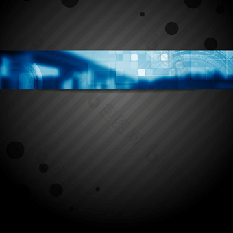 宣传册科技模板与蓝色的网络头横幅黑暗摩天观景轮布局头背景宣传册科技模板与蓝色的网络头横幅