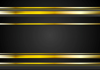 最小的科技金摘要优雅的背景黄金金属条纹黑色的背景高新技术橙色黑色的插图最小的摘要技术金背景