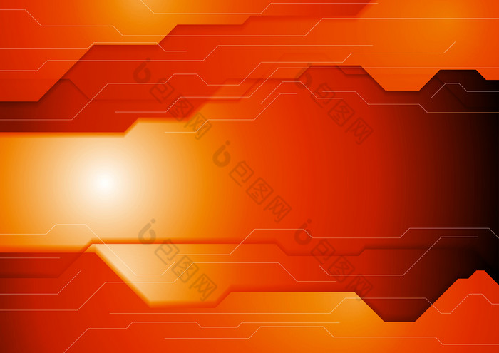 黑暗橙色高新技术概念背景黑暗橙色高新技术企业背景