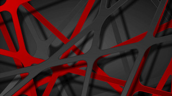 黑色的红色的摘要科技条纹背景