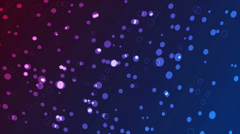 发光的蓝色的紫色的科技背景与圆粒子