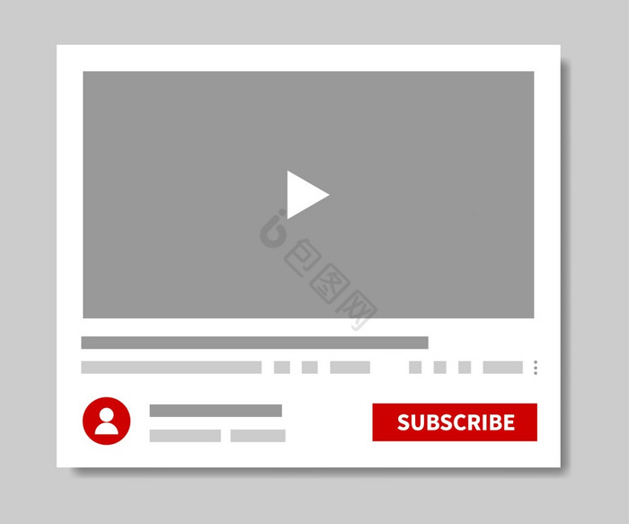 视频球员模型视频通道模板插图