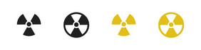 辐射标志集合辐射危害图标集辐射标志集合辐射危害图标集