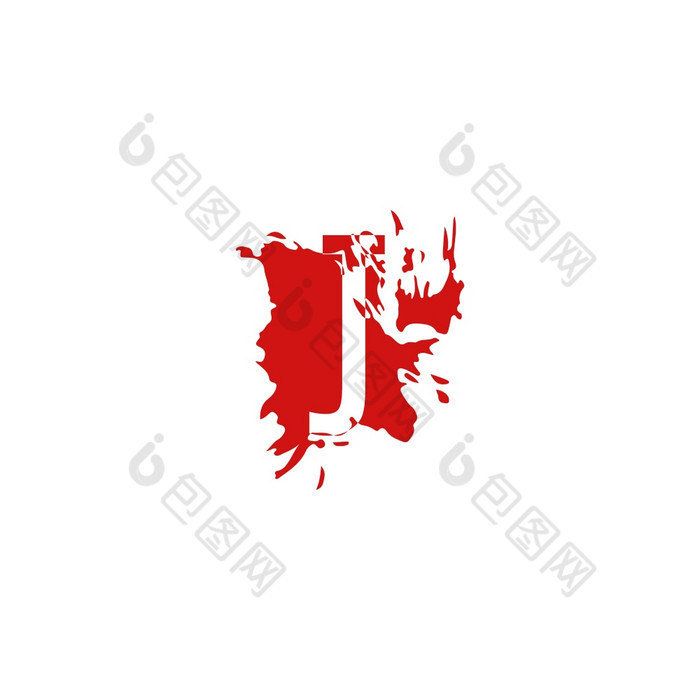 红色的墨水飞溅信标志图标摘要向量设计概念红色的墨水水颜色刷形状与隐藏的信
