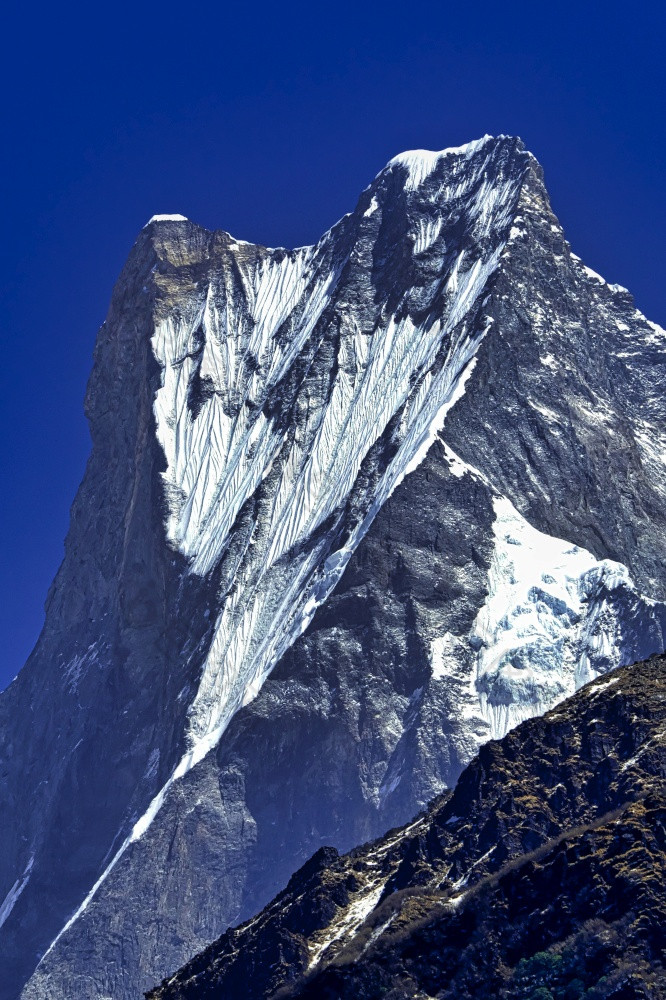 machapuchare神圣的山鱼尾巴machapuchare基地营区域长途跋涉安纳普尔纳峰基地营安纳普尔纳峰保护区域喜马拉雅山脉尼泊尔亚洲