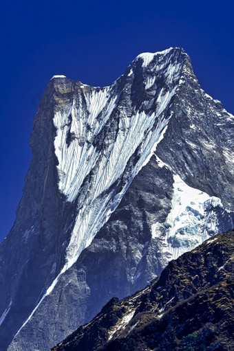 machapuchare神圣的山鱼尾巴machapuchare基地营区域长途跋涉安纳普尔纳峰基地营安纳普尔纳峰保护区域喜马拉雅山脉尼泊尔亚洲