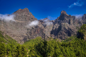 火山口taburiente国家公园生物圈储备棕榈金丝雀<strong>岛屿</strong>西班牙欧洲火山口taburiente国家公园金丝雀<strong>岛屿</strong>西班牙