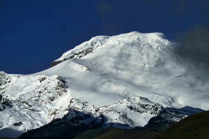 antisana成层火山最高火山厄瓜多尔厄瓜多尔安第斯山脉厄瓜多尔美国