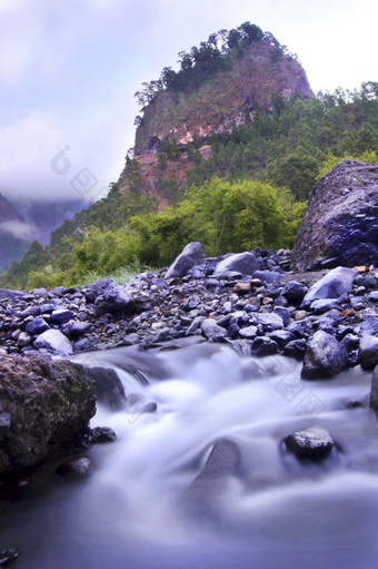 罗格salvajetaburiente河playataburientetaburiente海滩火山口taburiente国家公园生物圈储备泽帕地方政府<strong>投资公司</strong>棕榈金丝雀岛屿西班牙欧洲