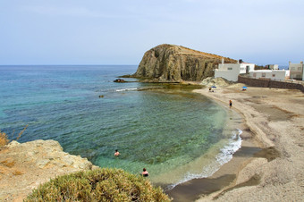 小岛的我住海滩小岛的我住下士gata-nijar自然公园生物圈储备阿尔梅里亚安达卢西亚西班牙欧洲