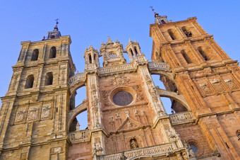 大教堂astorgath世纪gothic-renaissance风格astorga利昂卡斯蒂利亚利昂西班牙欧洲