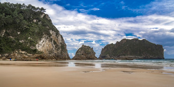 海岸线和悬崖海滩通用protrected景观的东方海岸阿斯图里亚斯通用ribadeveva阿斯图里亚斯西班牙欧洲