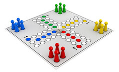 渲染骰子游戏取容易董事会游戏孤立的白色背景