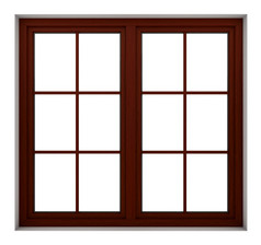 渲染木窗口框架孤立的白色背景