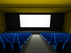电影剧院座位呈现图像