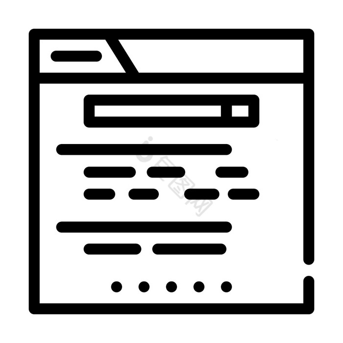 网络网站搜索行图标向量网络网站搜索标志孤图片