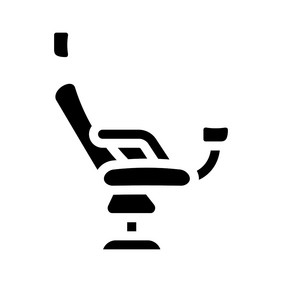 妇科椅子字形图标向量妇科椅子标志孤立的轮